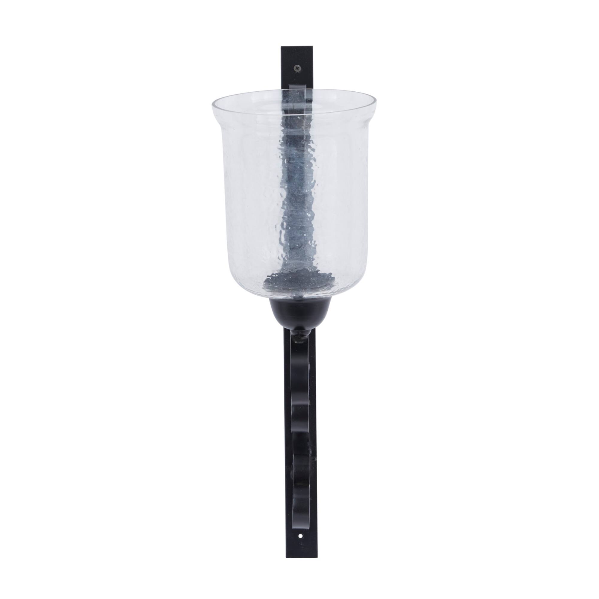 24" Black Traditional Wall Sconce